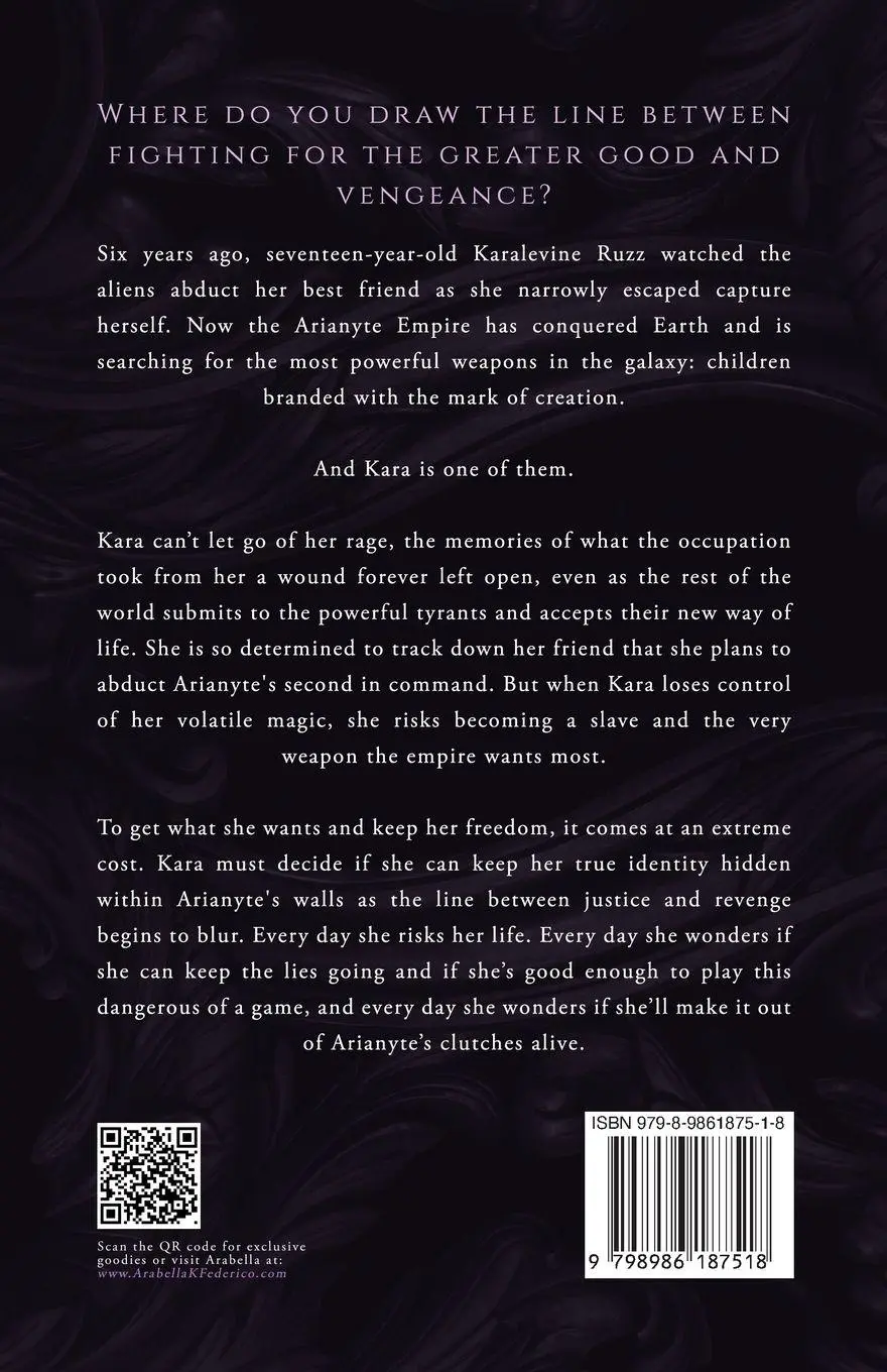 Rückseite: 9798986187518 | The Mark of Chaos and Creation | Arabella K. Federico | Taschenbuch