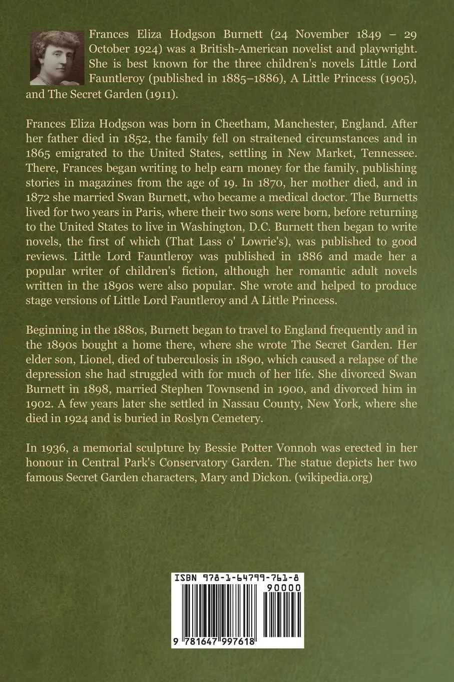 Rückseite: 9781647997618 | The Secret Garden | Frances Hodgson Burnett | Taschenbuch | Englisch