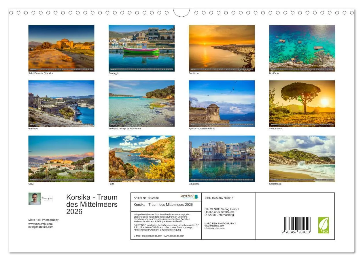 Bild: 9783457787618 | Korsika - Traum des Mittelmeers 2026 (Wandkalender 2026 DIN A3...