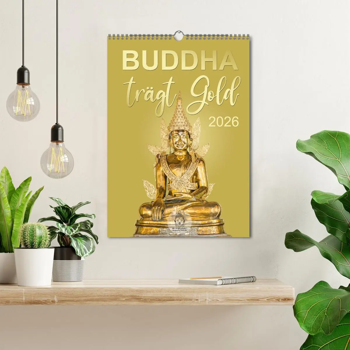 Bild: 9783516327618 | Buddha trägt Gold (Wandkalender 2026 DIN A3 hoch), CALVENDO...