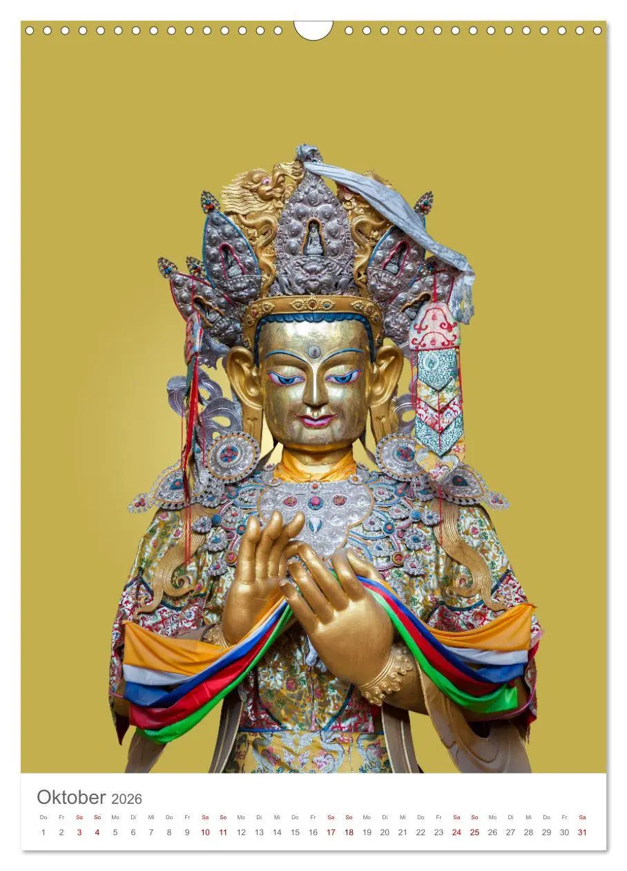 Bild: 9783516327618 | Buddha trägt Gold (Wandkalender 2026 DIN A3 hoch), CALVENDO...