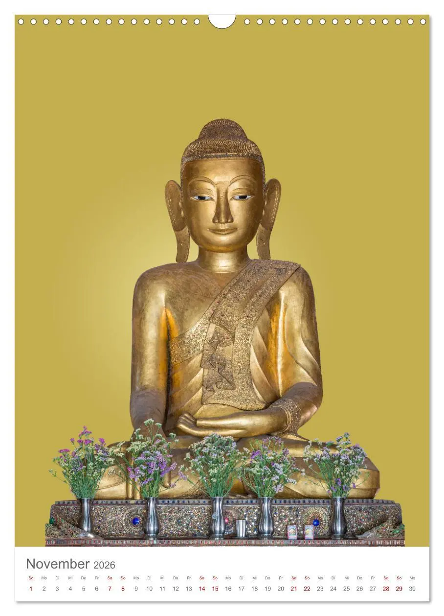 Bild: 9783516327618 | Buddha trägt Gold (Wandkalender 2026 DIN A3 hoch), CALVENDO...