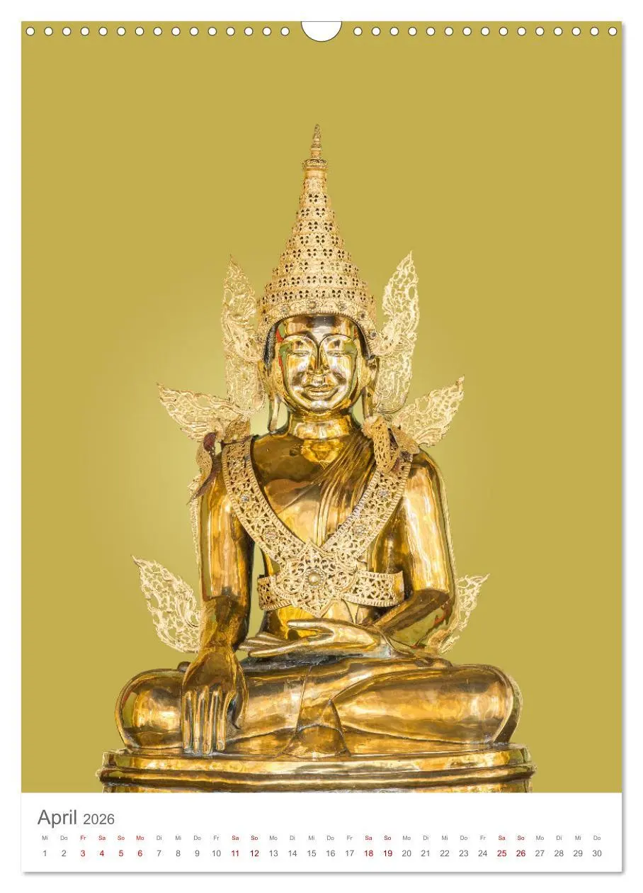 Bild: 9783516327618 | Buddha trägt Gold (Wandkalender 2026 DIN A3 hoch), CALVENDO...