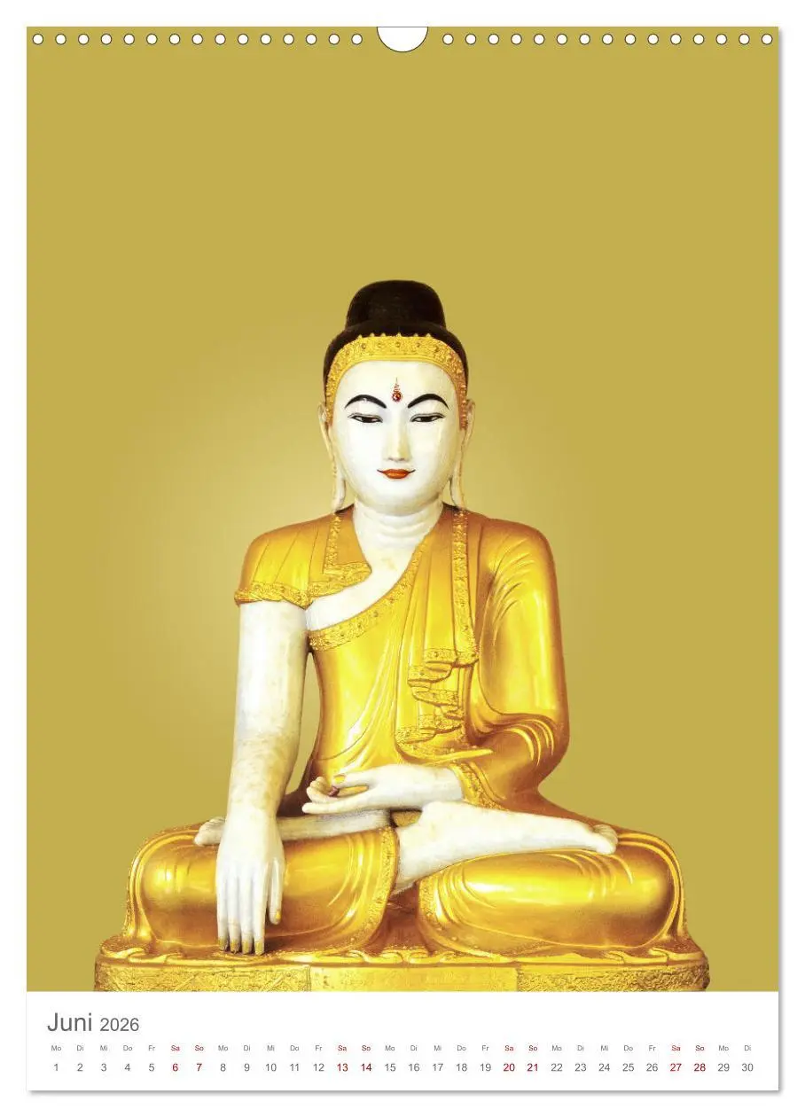 Bild: 9783516327618 | Buddha trägt Gold (Wandkalender 2026 DIN A3 hoch), CALVENDO...