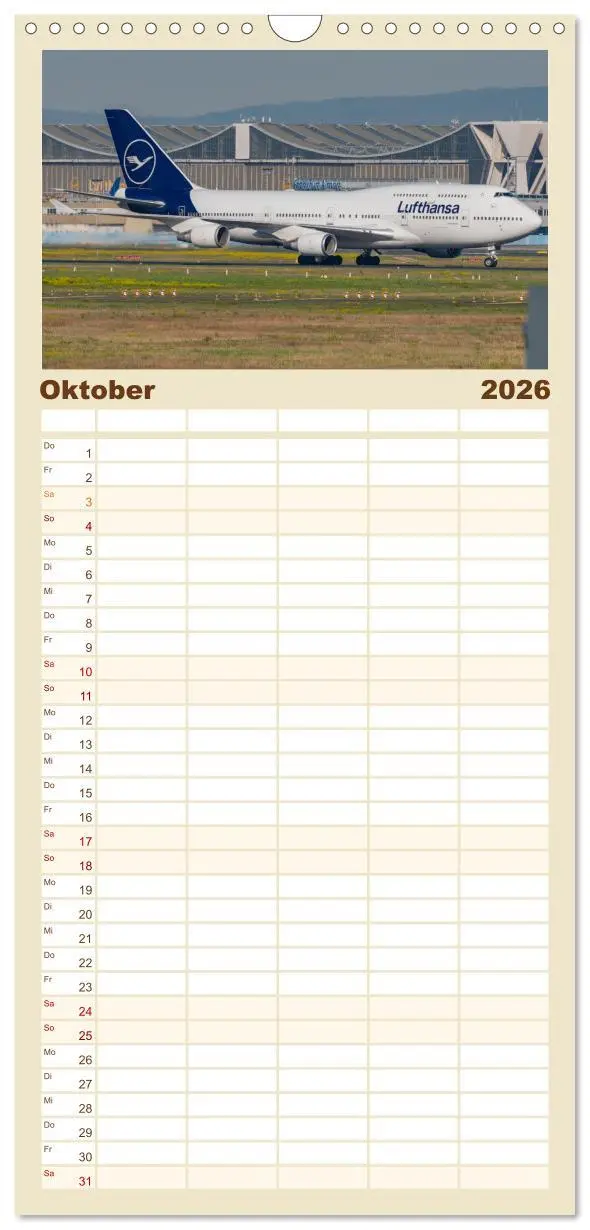 Bild: 9783516497618 | Familienplaner 2026 - Boeing 747 Kalender mit 5 Spalten...