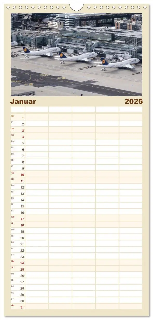 Bild: 9783516497618 | Familienplaner 2026 - Boeing 747 Kalender mit 5 Spalten...