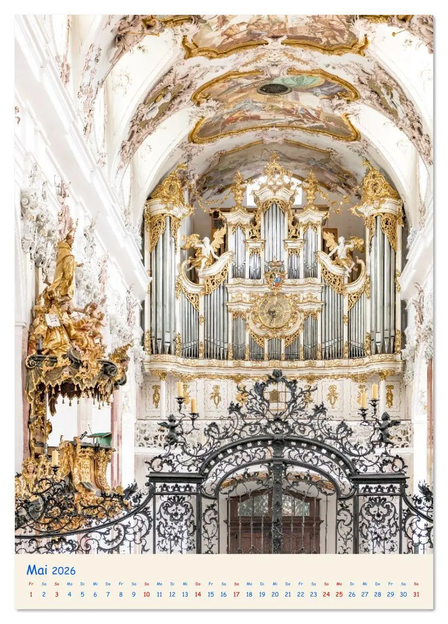 Bild: 9783516637618 | Orgel Giganten (Tischkalender 2026 DIN A5 hoch), CALVENDO...