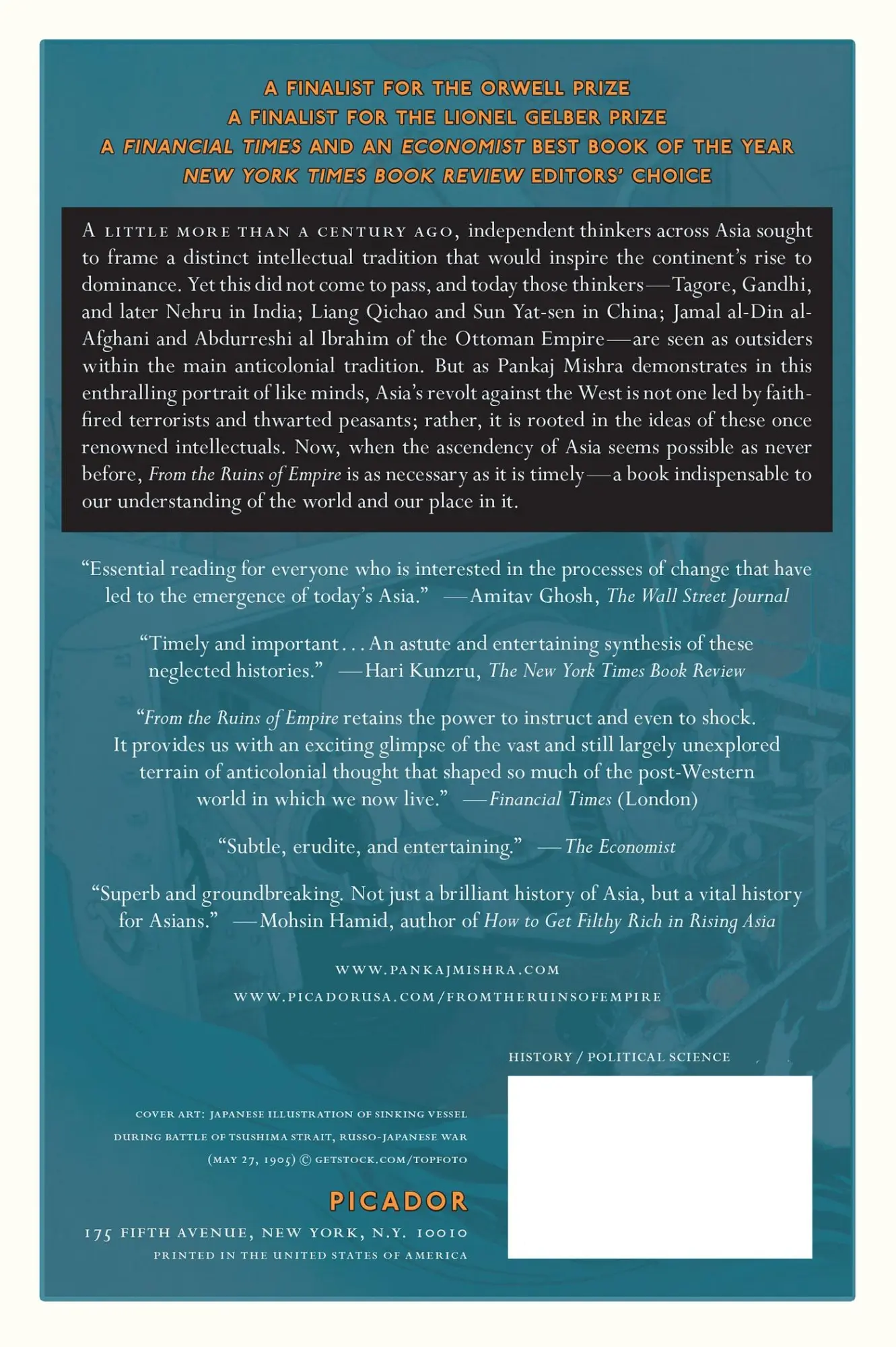 Rückseite: 9781250037718 | From the Ruins of Empire | Pankaj Mishra | Taschenbuch | Picador Paper