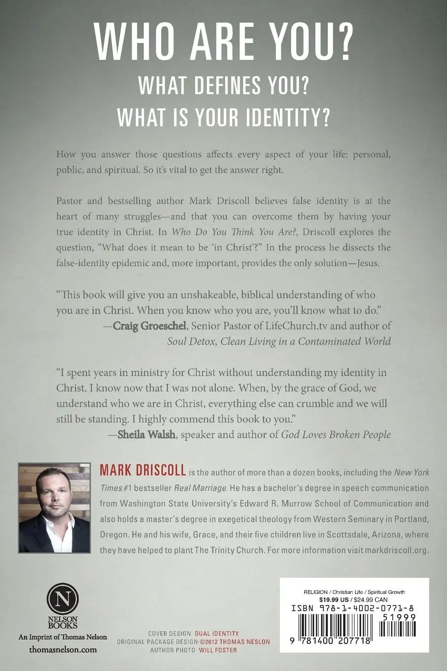 Rückseite: 9781400207718 | Who Do You Think You Are? | Finding Your True Identity in Christ