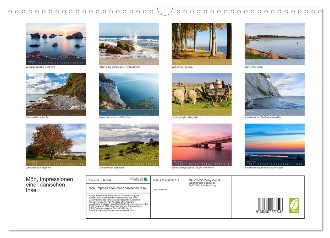 Bild: 9783457777718 | Mön, Impressionen einer dänischen Insel (Wandkalender 2026 DIN A3...