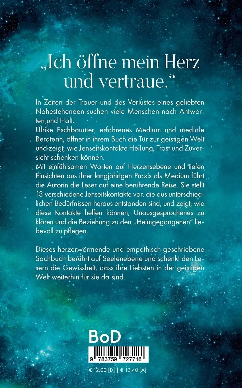 Rückseite: 9783759727718 | Berührt von der geistigen Welt | Ulrike Eschbaumer | Taschenbuch