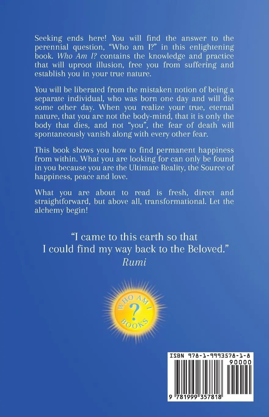Rückseite: 9781999357818 | Who Am I ? | Ann Shaw | Taschenbuch | Englisch | 2022