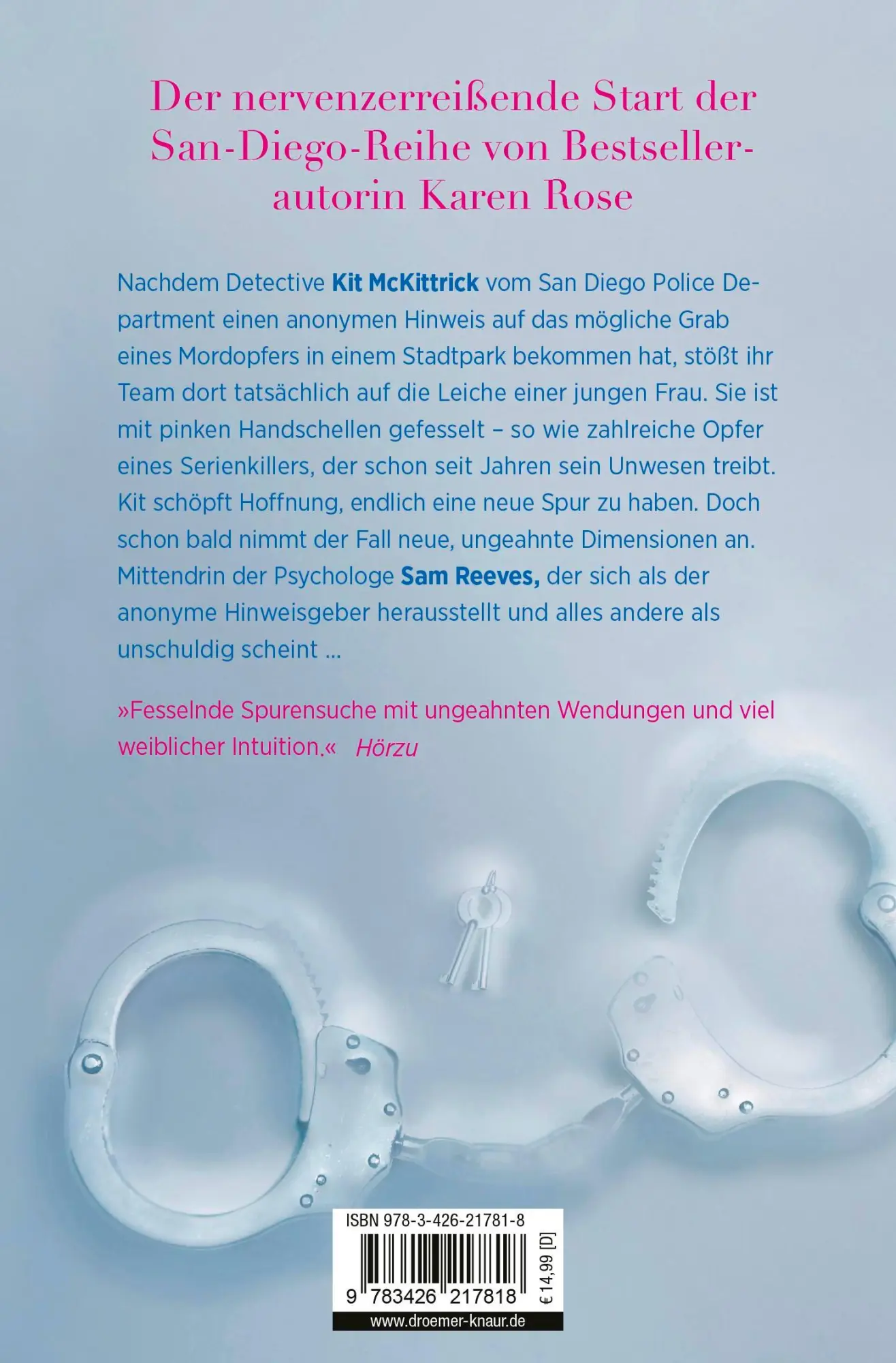 Rückseite: 9783426217818 | Kaltblütige Lügen | Karen Rose | Taschenbuch | 544 S. | Deutsch | 2024