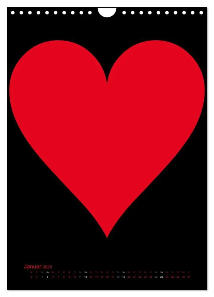 Bild: 9783457077818 | Foto- und Bastelkalender "LIEBE" in der Farbe Schwarz (Wandkalender...
