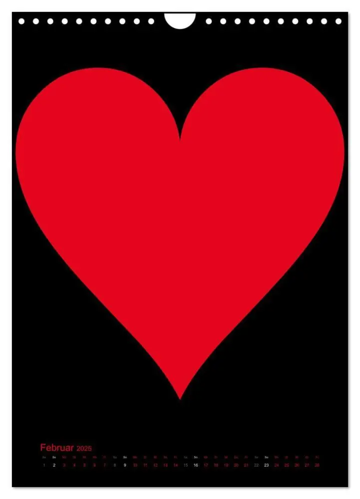 Bild: 9783457077818 | Foto- und Bastelkalender "LIEBE" in der Farbe Schwarz (Wandkalender...