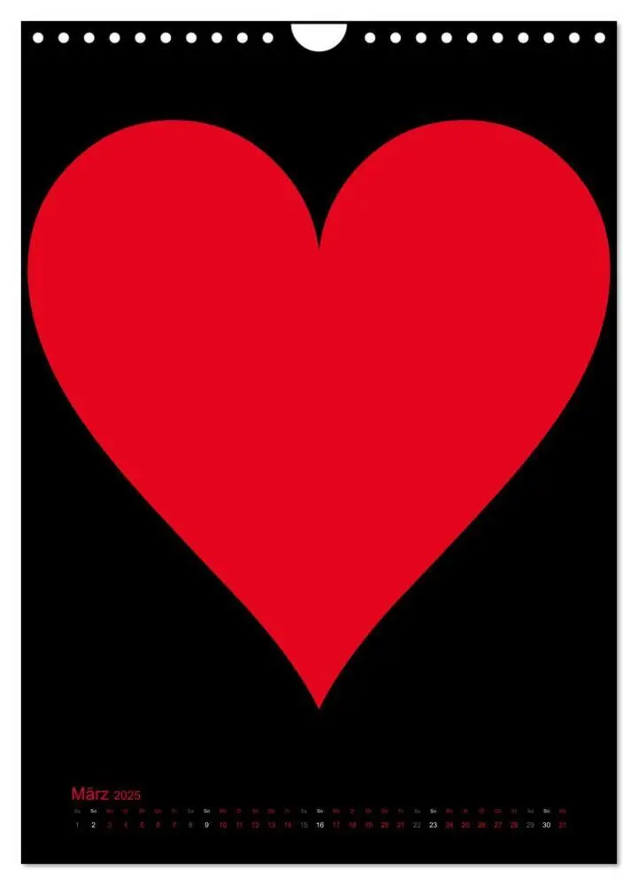 Bild: 9783457077818 | Foto- und Bastelkalender "LIEBE" in der Farbe Schwarz (Wandkalender...