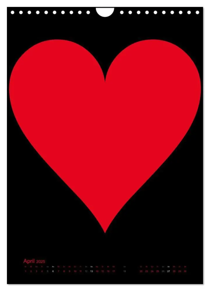 Bild: 9783457077818 | Foto- und Bastelkalender "LIEBE" in der Farbe Schwarz (Wandkalender...