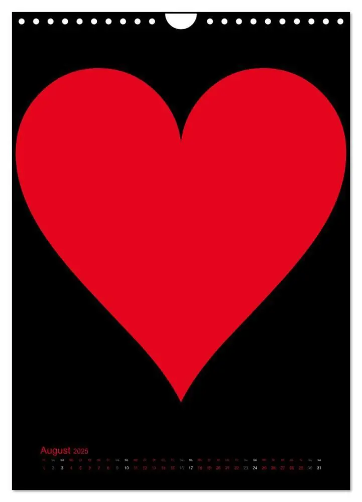 Bild: 9783457077818 | Foto- und Bastelkalender "LIEBE" in der Farbe Schwarz (Wandkalender...