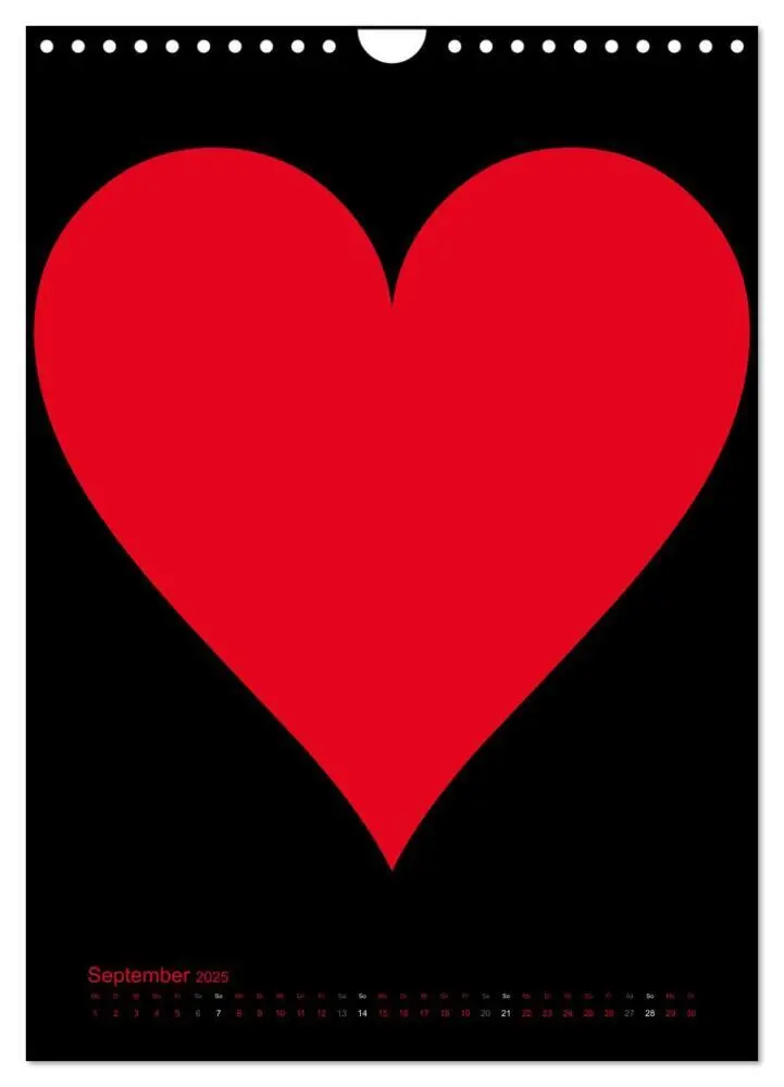 Bild: 9783457077818 | Foto- und Bastelkalender "LIEBE" in der Farbe Schwarz (Wandkalender...