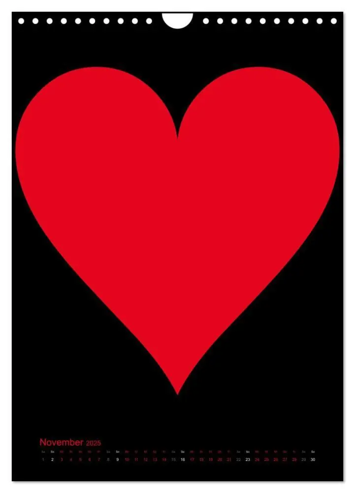 Bild: 9783457077818 | Foto- und Bastelkalender "LIEBE" in der Farbe Schwarz (Wandkalender...
