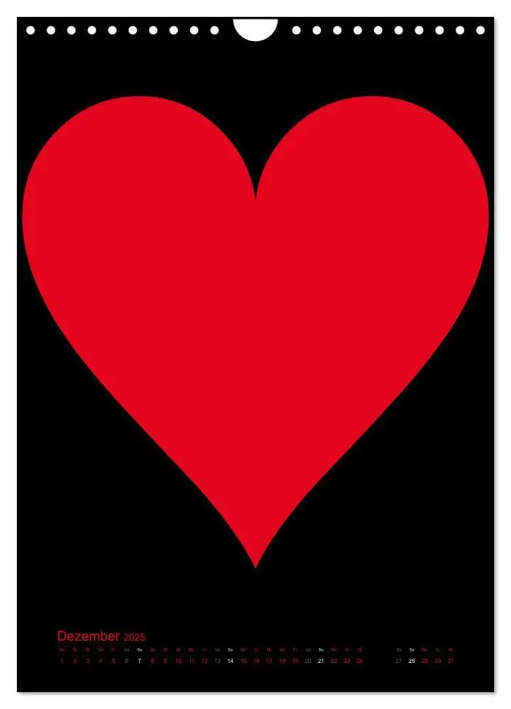 Bild: 9783457077818 | Foto- und Bastelkalender "LIEBE" in der Farbe Schwarz (Wandkalender...