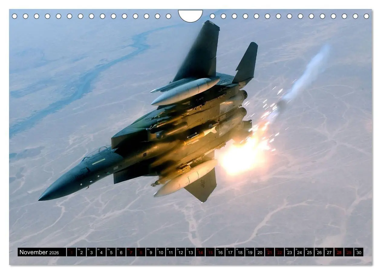 Bild: 9783516237818 | U.S. Kampfflugzeuge. Impressionen (Wandkalender 2026 DIN A4 quer),...