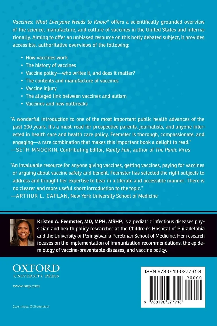 Rückseite: 9780190277918 | Vaccines | What Everyone Needs to Know(r) | Kristen A. Feemster | Buch