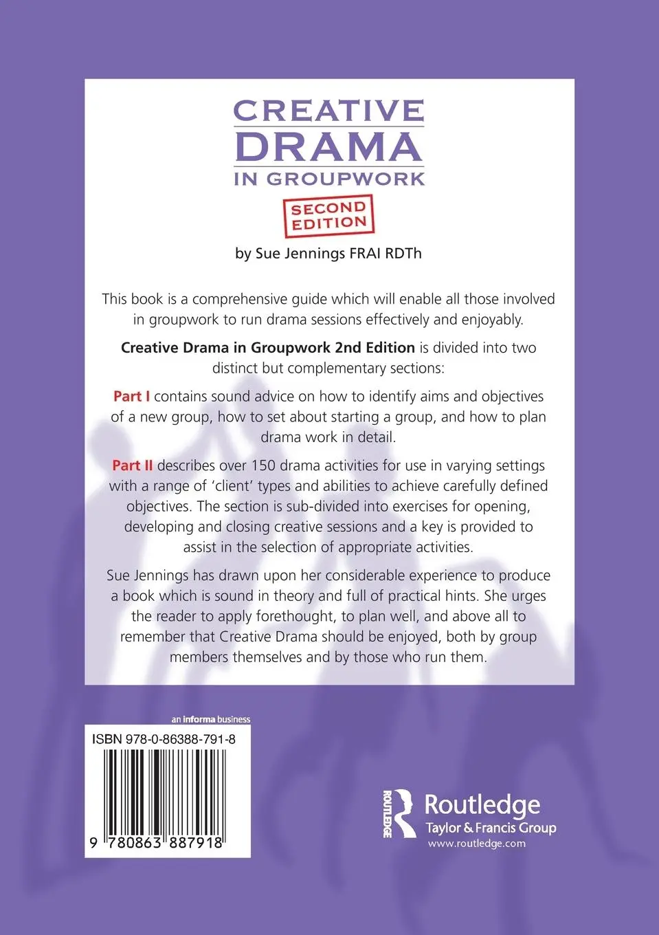 Rückseite: 9780863887918 | Creative Drama in Groupwork | Sue Jennings | Taschenbuch | Englisch