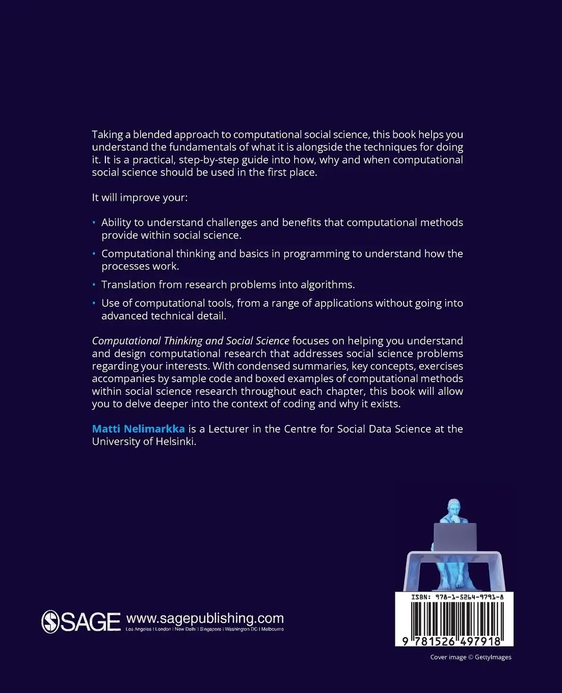 Rückseite: 9781526497918 | Computational Thinking and Social Science | Matti Nelimarkka | Buch