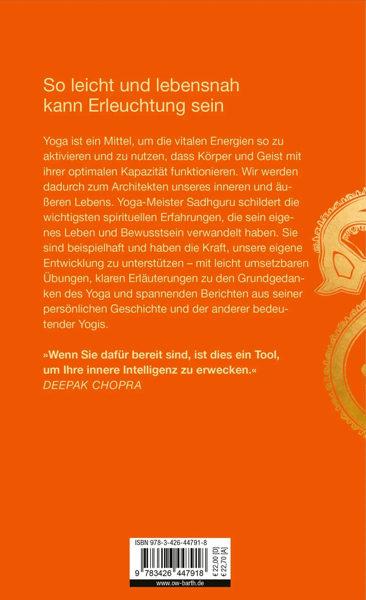 Rückseite: 9783426447918 | Die Weisheit eines Yogi | Sadhguru | Buch | 288 S. | Deutsch | 2024