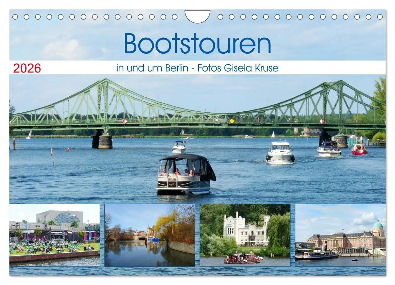 Cover: 9783457757918 | Bootstouren in und um Berlin (Wandkalender 2026 DIN A4 quer),...