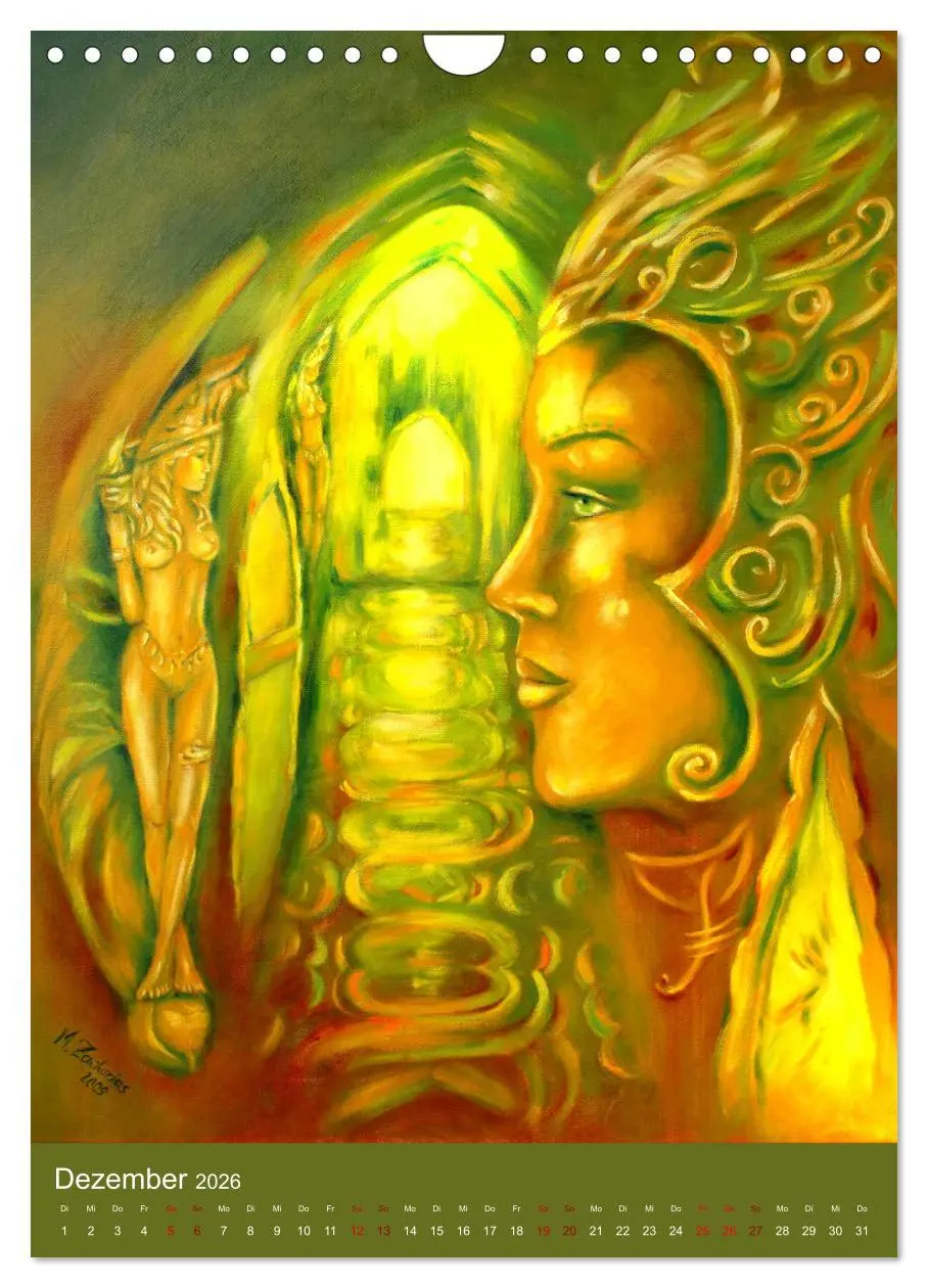 Bild: 9783516397918 | Spirituelle Kunst 2026 (Wandkalender 2026 DIN A4 hoch), CALVENDO...