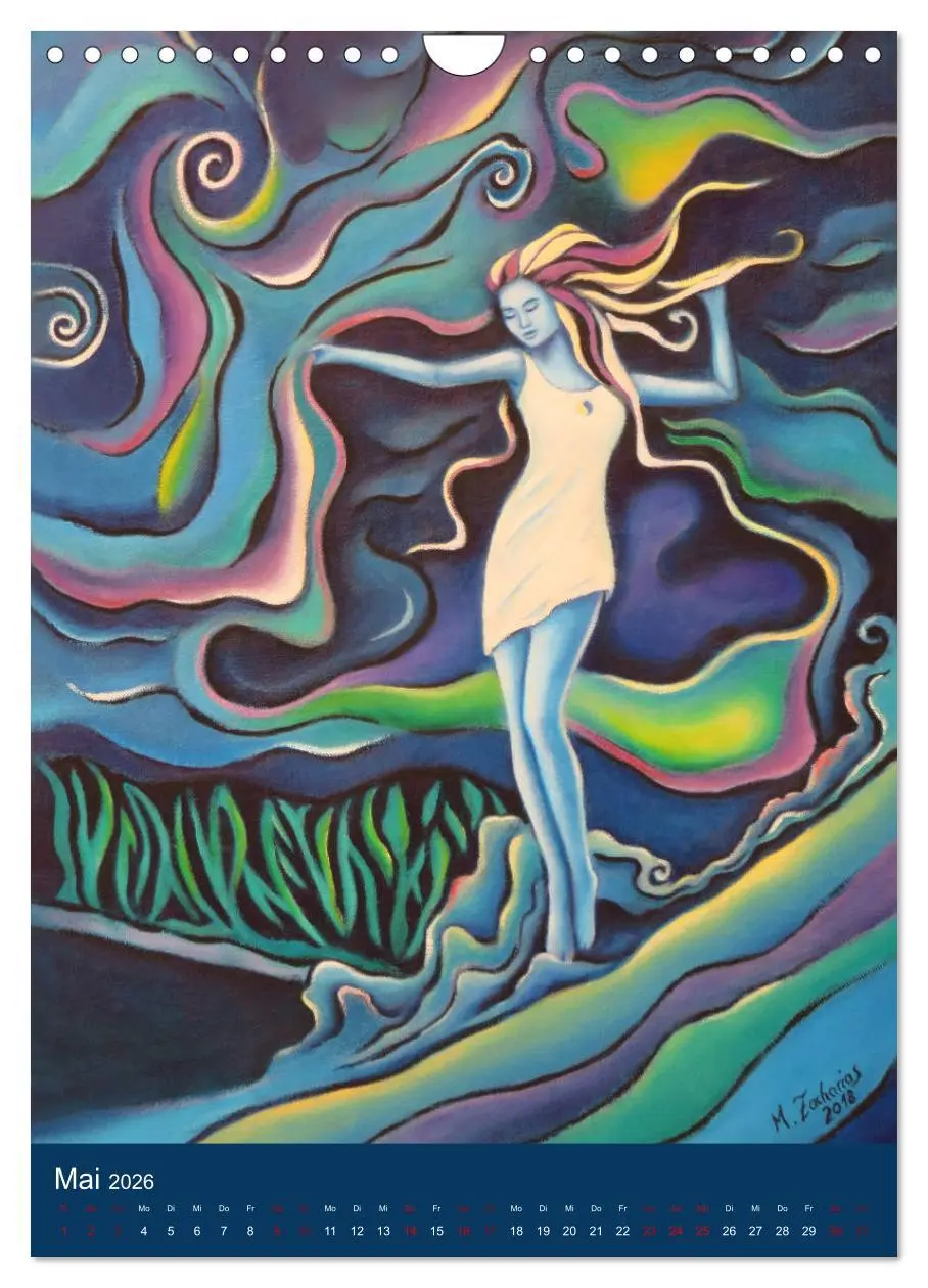 Bild: 9783516397918 | Spirituelle Kunst 2026 (Wandkalender 2026 DIN A4 hoch), CALVENDO...