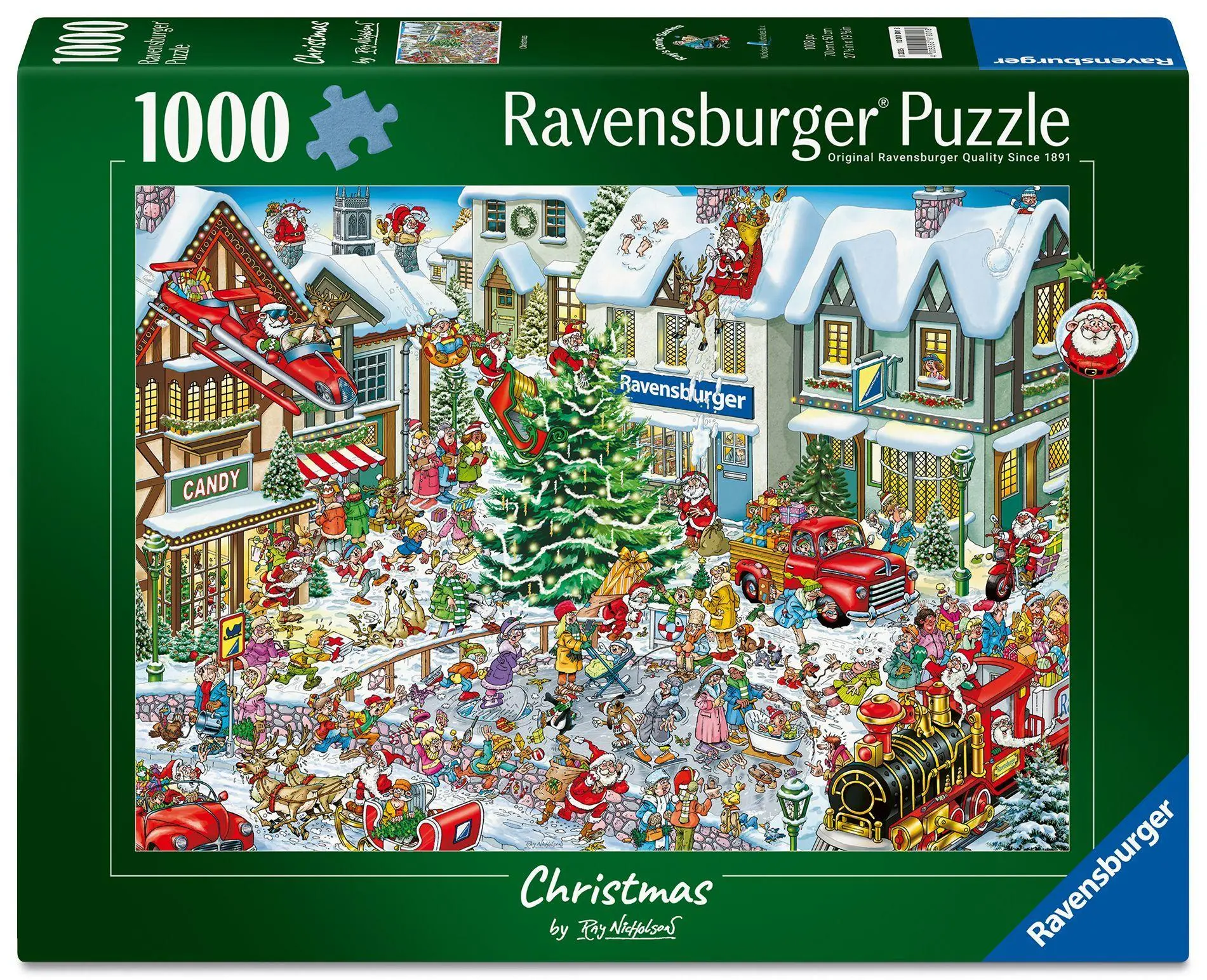 Cover: 4005555018018 | Weihnachtspuzzle 1000 Teile - Wimmelbild Weihnachten von Ray Nicholson