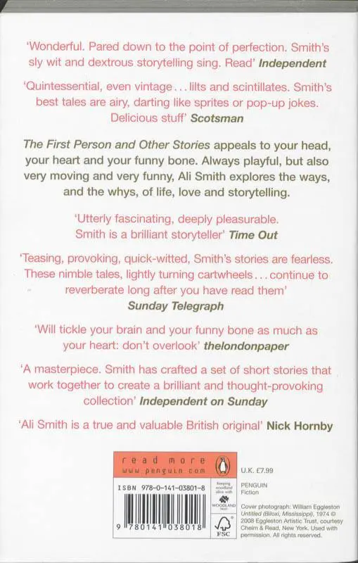 Rückseite: 9780141038018 | The First Person and Other Stories | Ali Smith | Taschenbuch | 2009