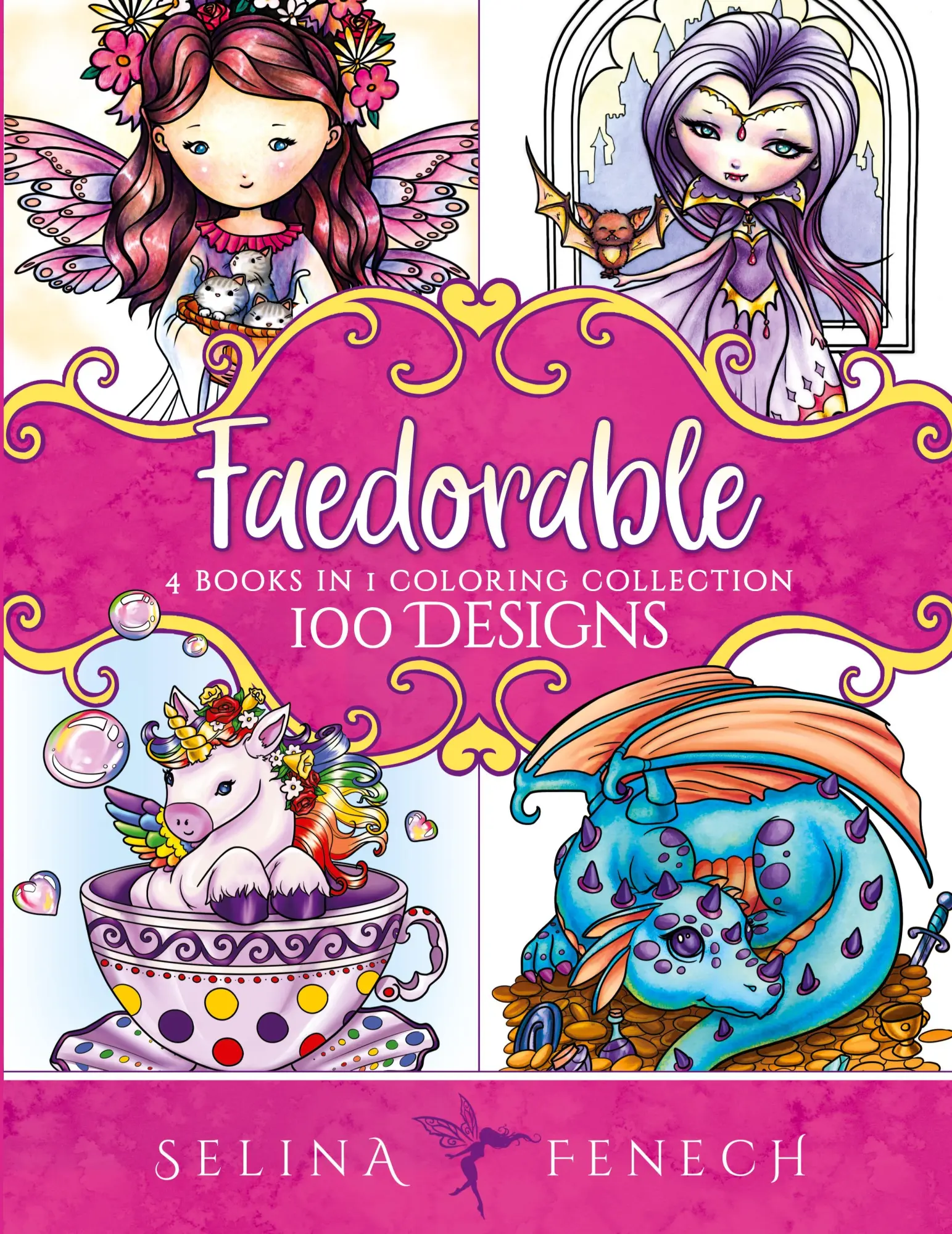 Cover: 9780648708018 | Faedorables Coloring Collection | 100 Designs | Selina Fenech | Buch