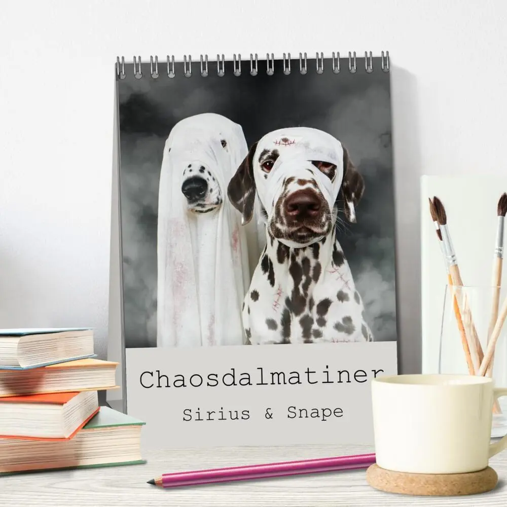 Bild: 9783435938018 | Chaosdalmatiner Sirius und Snape (Tischkalender 2025 DIN A5 hoch),...