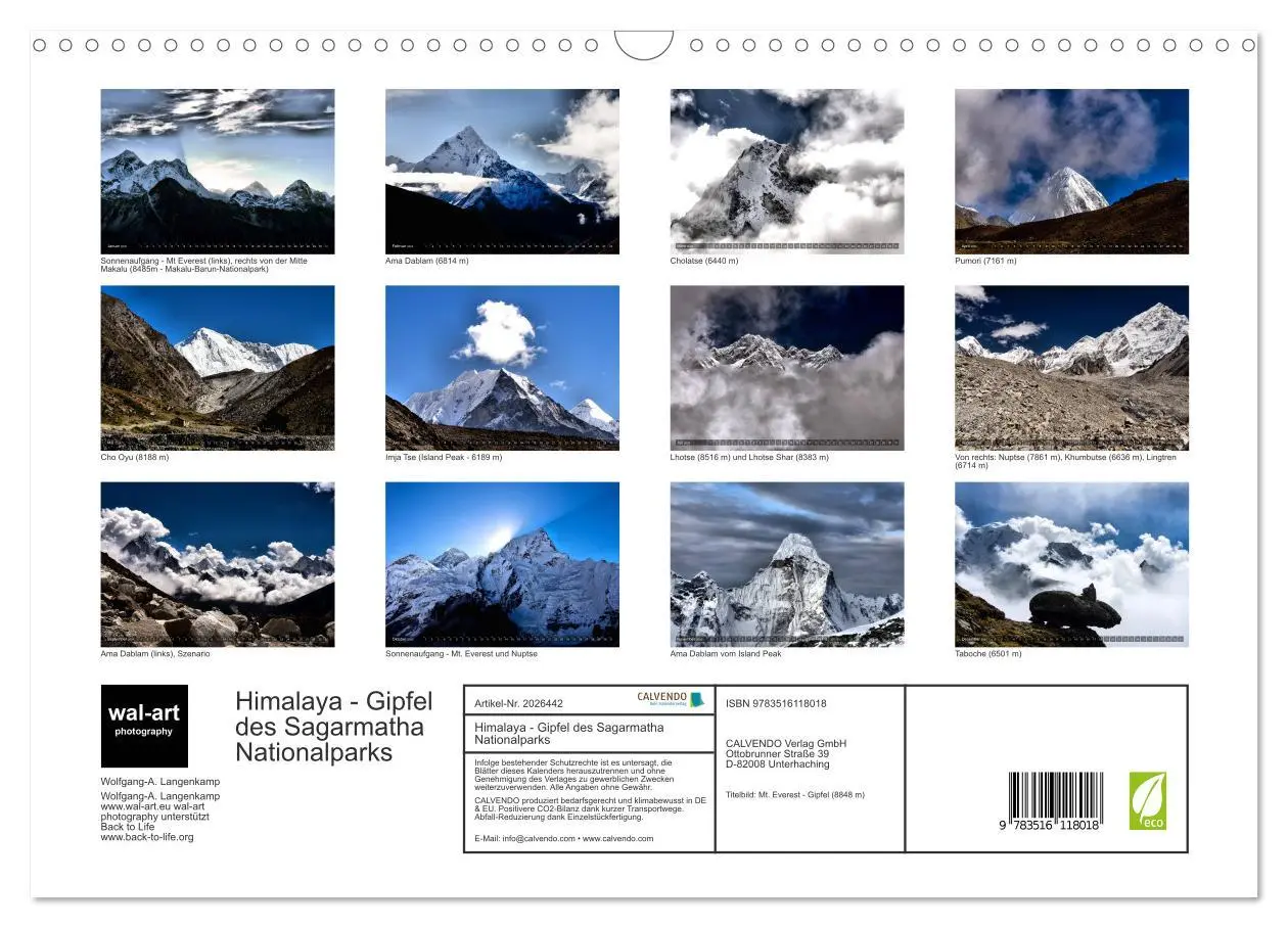 Bild: 9783516118018 | Himalaya - Gipfel des Sagarmatha Nationalparks (Wandkalender 2026...
