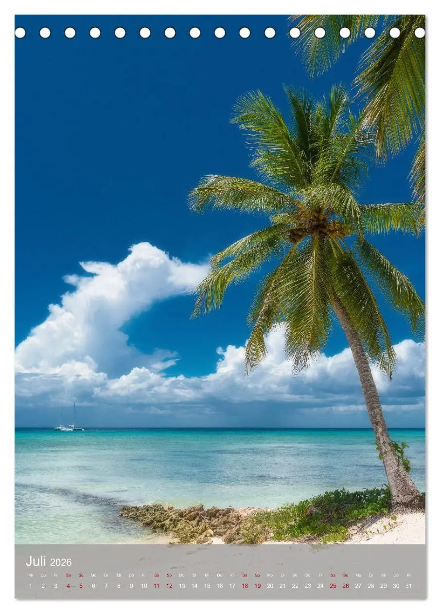 Bild: 9783516358018 | Karibischer Traum Isla Saona (Tischkalender 2026 DIN A5 hoch),...