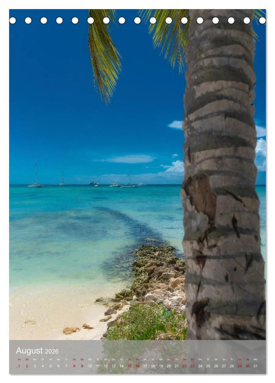 Bild: 9783516358018 | Karibischer Traum Isla Saona (Tischkalender 2026 DIN A5 hoch),...