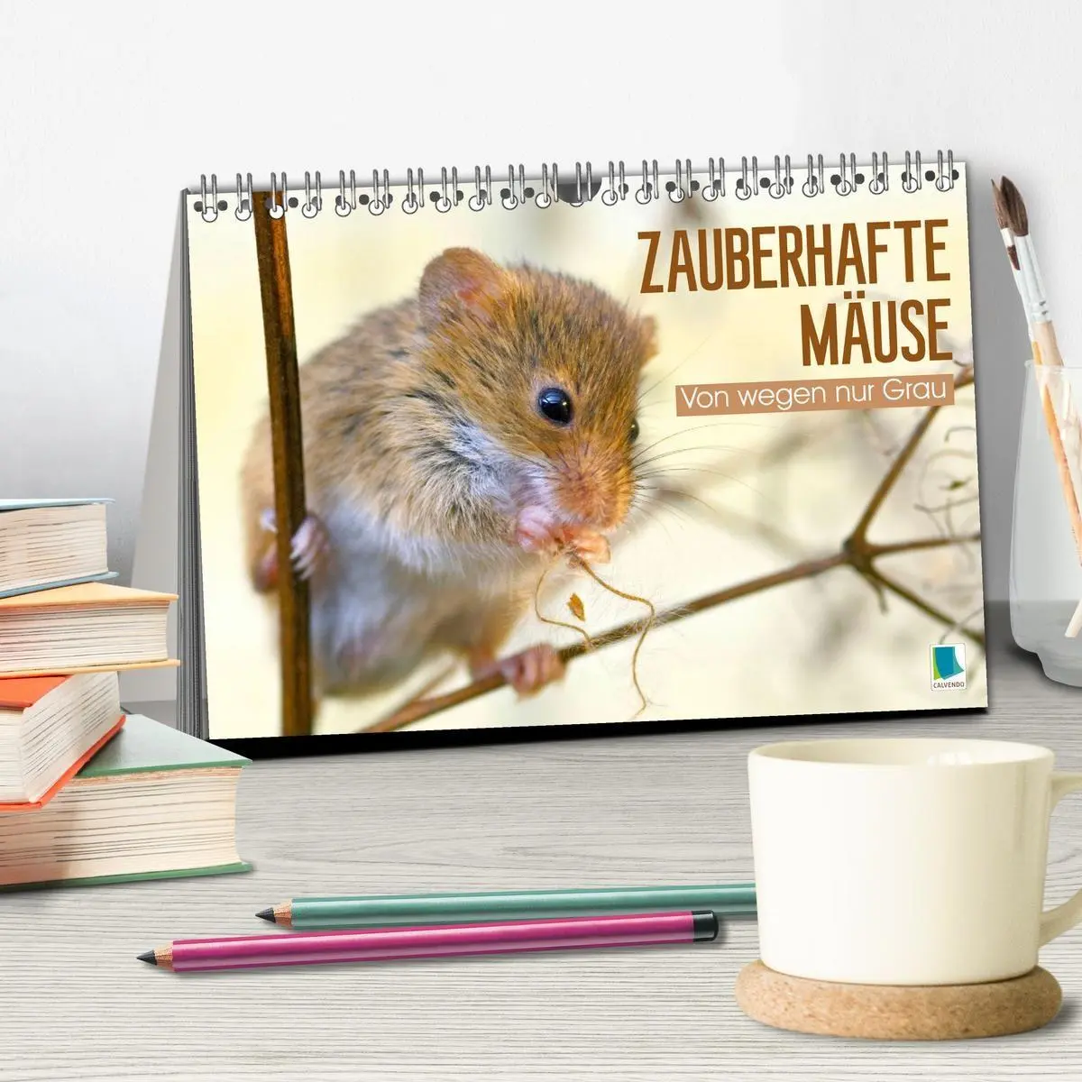 Bild: 9783516668018 | Zauberhafte Mäuse: Von wegen nur Grau (Tischkalender 2026 DIN A5...