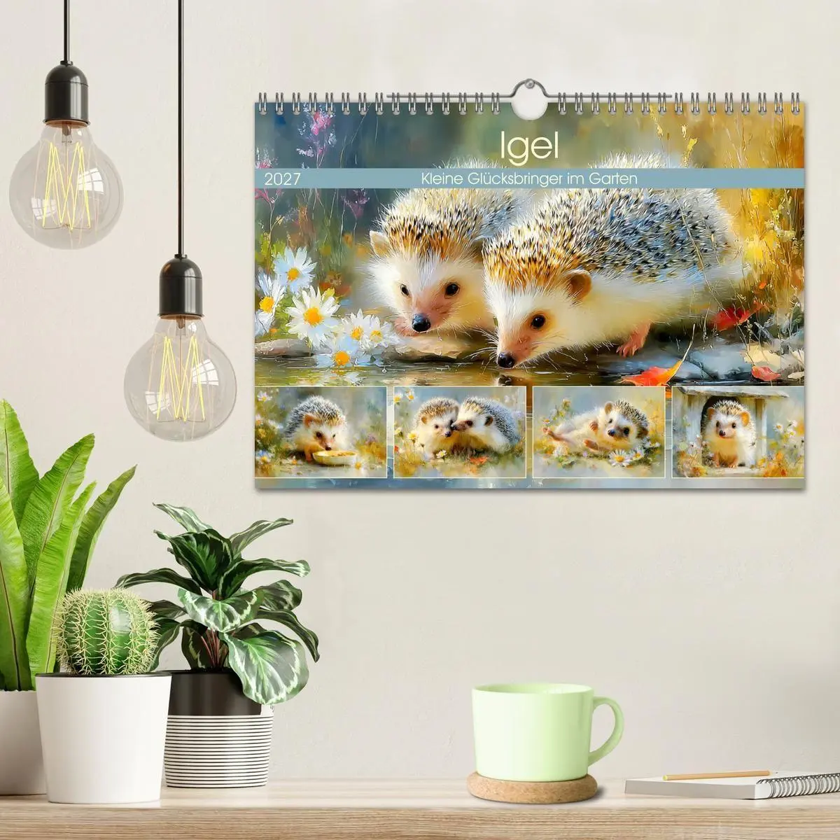 Bild: 9783516808018 | Igel. Kleine Glücksbringer im Garten (Wandkalender 2027 DIN A4...