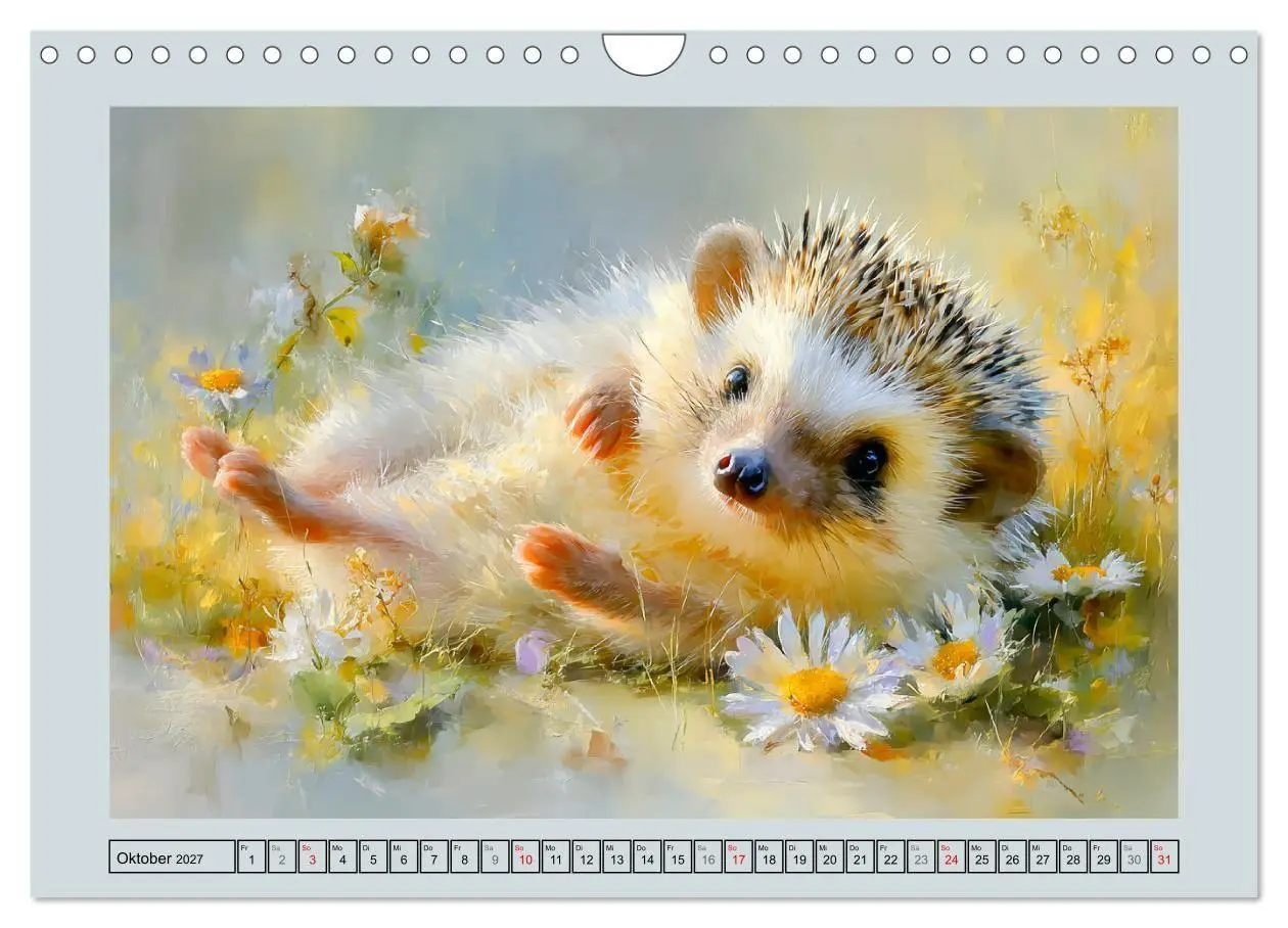 Bild: 9783516808018 | Igel. Kleine Glücksbringer im Garten (Wandkalender 2027 DIN A4...