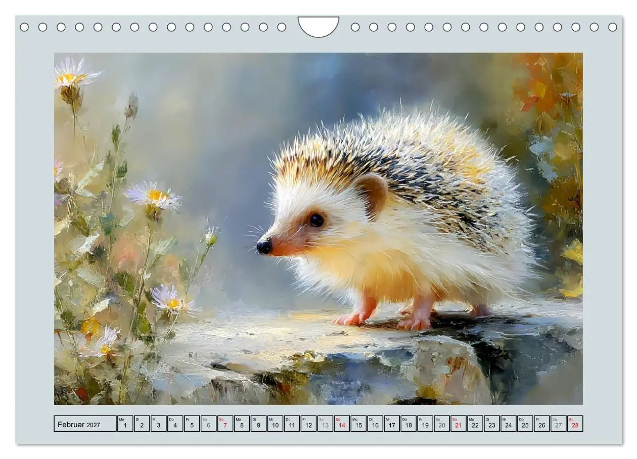 Bild: 9783516808018 | Igel. Kleine Glücksbringer im Garten (Wandkalender 2027 DIN A4...