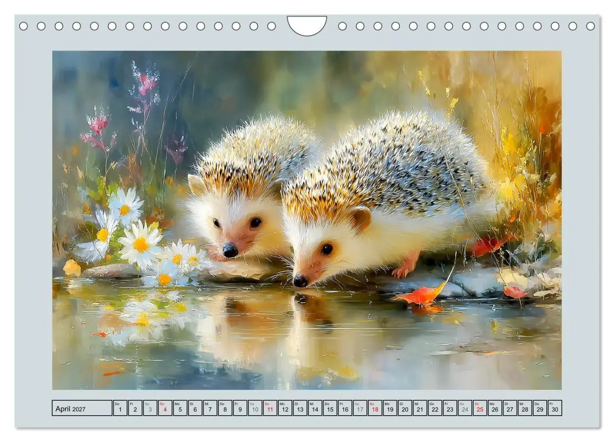Bild: 9783516808018 | Igel. Kleine Glücksbringer im Garten (Wandkalender 2027 DIN A4...