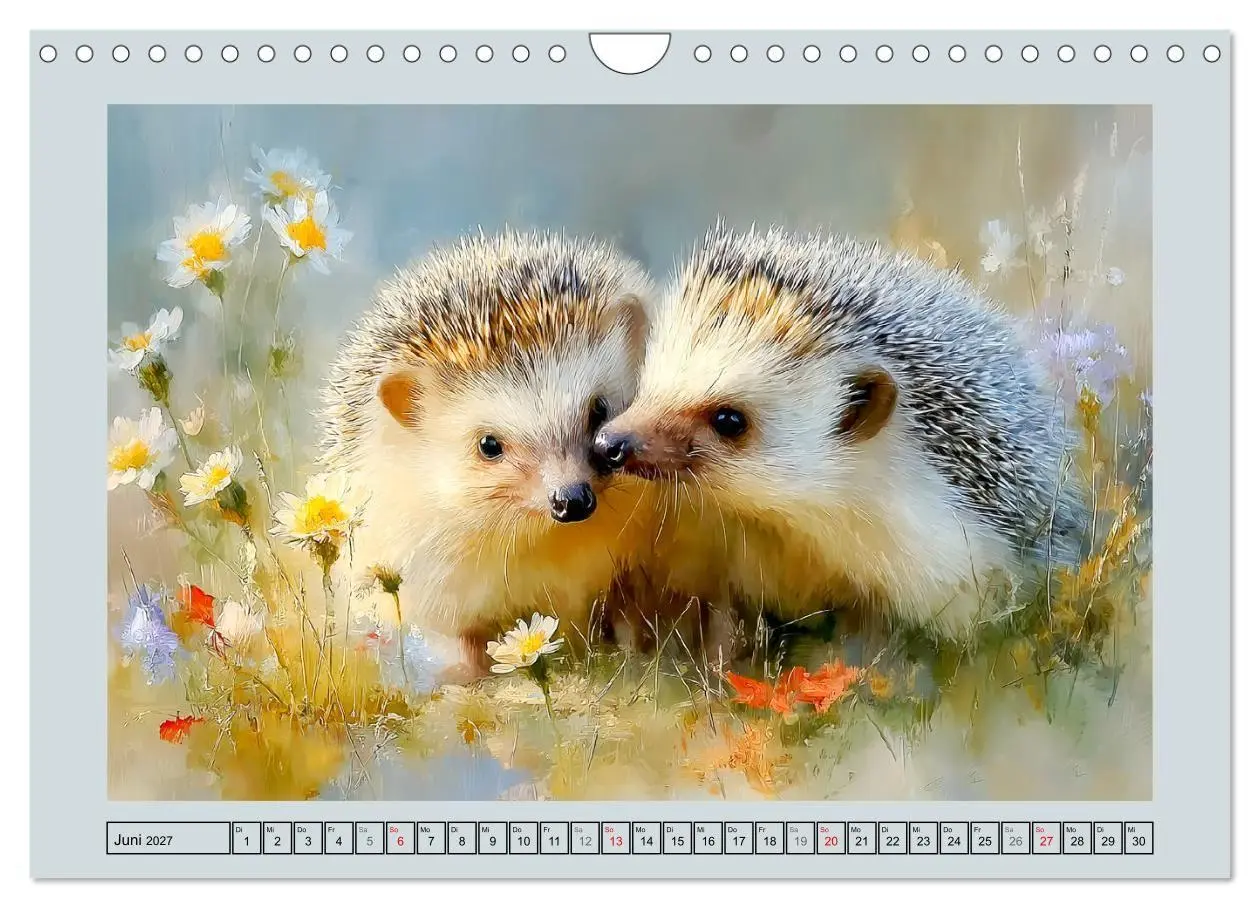 Bild: 9783516808018 | Igel. Kleine Glücksbringer im Garten (Wandkalender 2027 DIN A4...