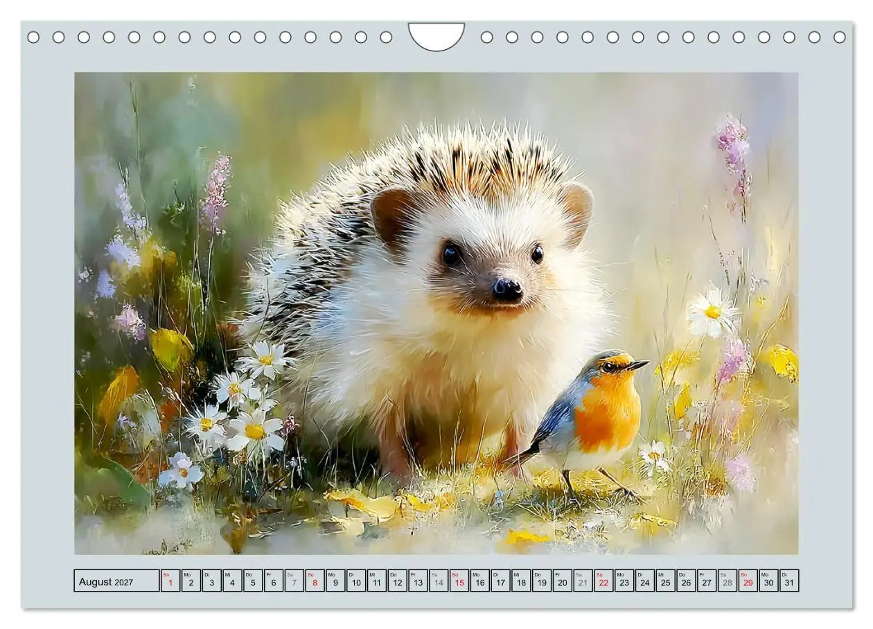Bild: 9783516808018 | Igel. Kleine Glücksbringer im Garten (Wandkalender 2027 DIN A4...