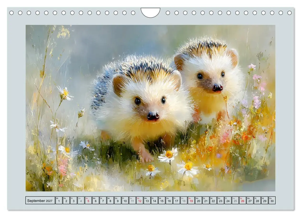 Bild: 9783516808018 | Igel. Kleine Glücksbringer im Garten (Wandkalender 2027 DIN A4...