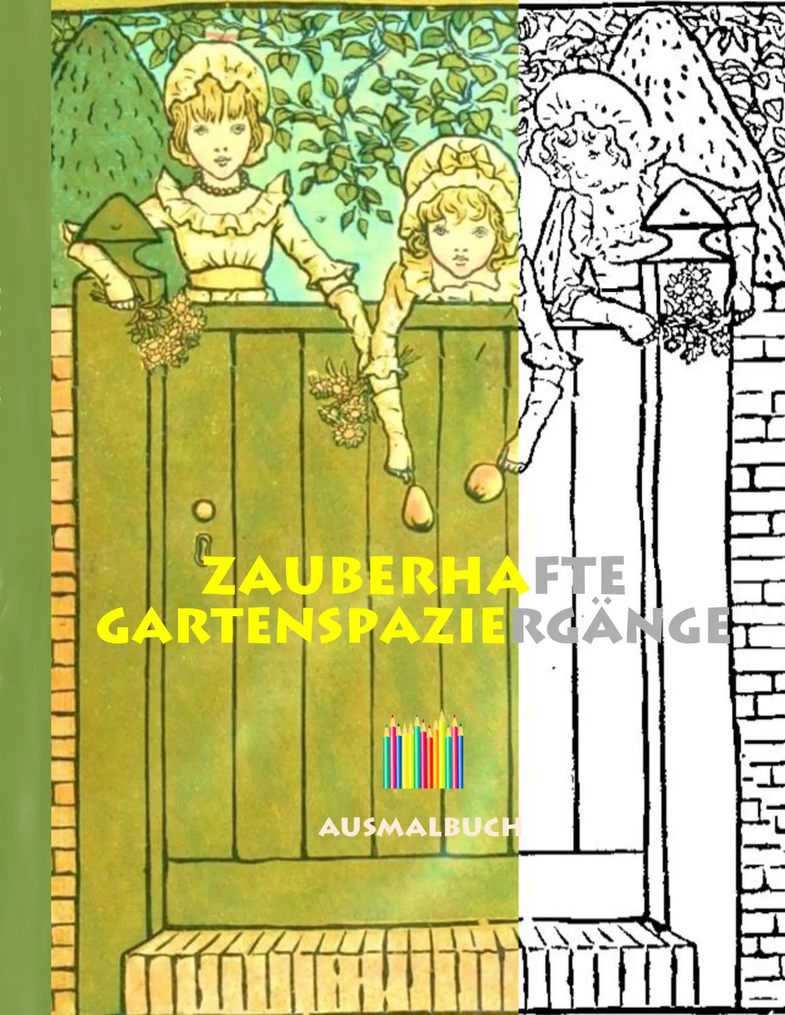 Cover: 9783743138018 | Zauberhafte Gartenspaziergänge (Ausmalbuch) | Luisa Rose | Taschenbuch