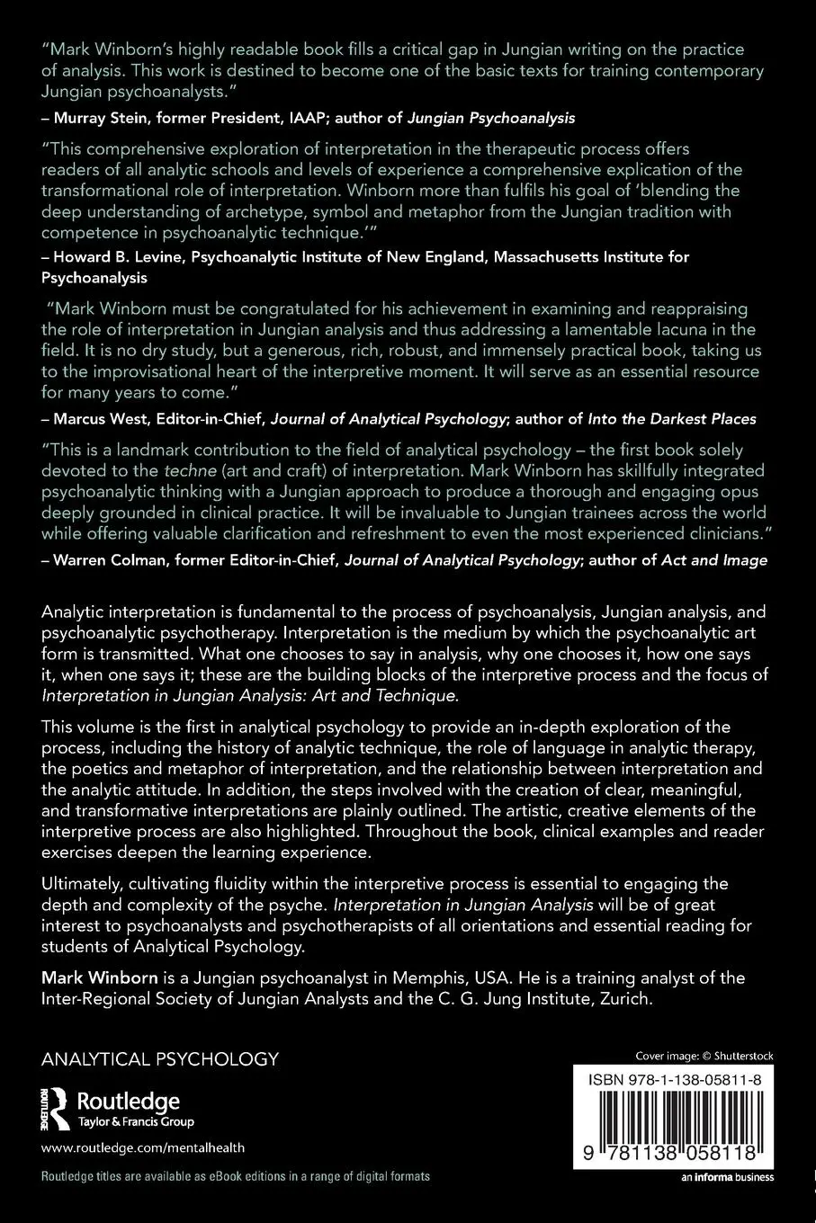 Rückseite: 9781138058118 | Interpretation in Jungian Analysis | Art and Technique | Mark Winborn